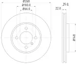 355100652 - : Disc Brake Rotor for Hella Pagid Image
