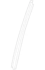 2927300219 - : Window Divider for Mercedes-Benz Image