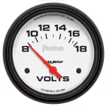 5891 - : GAUGE, VOLTMETER, 2 5/8", 18V, ELECTRIC, PHANTOM for AutoMeter Image