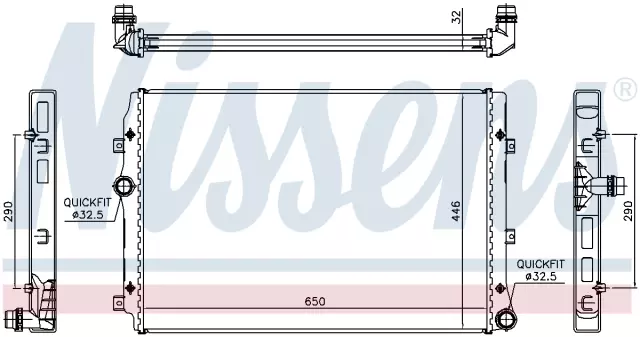 65309 - : Nissens Radiator for NISSENS Image