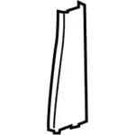 CK4Z6124347AC - Body: Lower Center Pillar Trim for Ford: Transit-150, Transit-250, Transit-350, Transit-350 HD Image