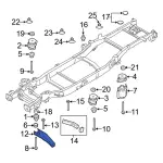 ML3Z5F078A - Body: Mount Bracket for Ford Image