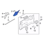 7L1Z7831005AC - Body: Upper Trim Panel for Ford Image