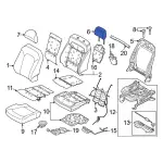 ML3Z96611A08G - : Headrest, Center for Ford: F-150, F-150 Lightning, F-250 Super Duty, F-350 Super Duty, F-450 Super Duty Image