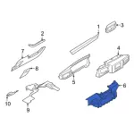 LB5Z78044D70AB - : Control Bezel for Ford: Police Interceptor Utility Image