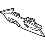 XL3Z1504459AAA - Body: Column Cover for Ford: Expedition, F-150, F-250 | Lincoln: Navigator Image