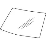 F7UZ1503100AA - Body: Windshield for Ford: E-150 Econoline, E-150 Econoline Club Wagon, E-250 Econoline, E-350 Econoline, E-350 Econoline Club Wagon, E-350 Super Duty, E-450 Econoline Super Duty, Econoline Super Duty Image