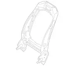 9109610 - Front Seat: Seat Backrest Frame for Mercedes-Benz Image