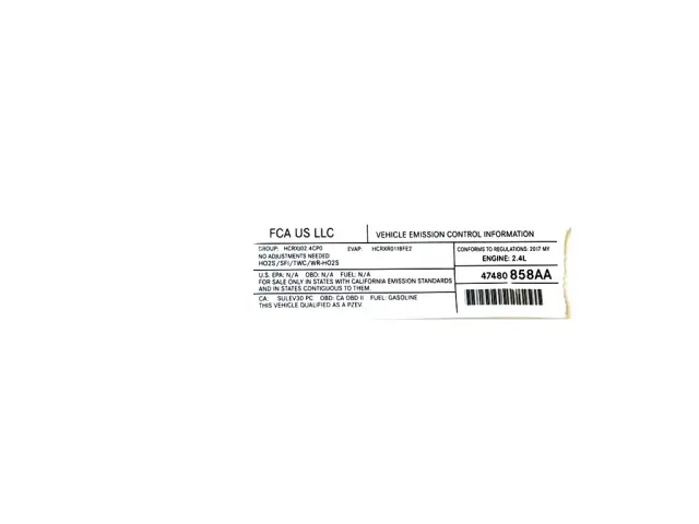 47480858AA - Labels: Veci Label Label for Mopar Image image