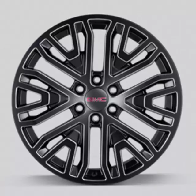 84799390 - : 2019-2025 GMC Chevrolet 22 Inch Wheel 6 Split Spoke Low Gloss Black for GM Image