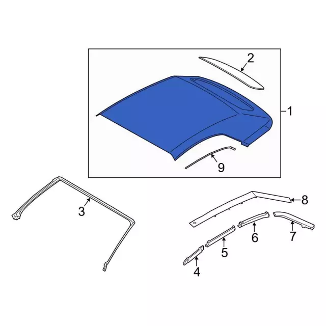 Cover Assembly - Ford (FR3Z-7652700-CB)