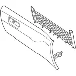 GS7Z5406024AC - : Glove Box Door for Ford: Fusion, Police Responder Hybrid, SSV Plug-In Hybrid Image
