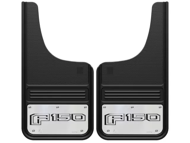 VHL3Z16A550A - : Splash Guards - Gatorback By Truck Hardware, Front Pair, W/F-150 Black Decal for Ford: F-150 Image