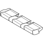 CK4Z9963840Y - Body: Seat Cushion Pad for Ford: Transit-150, Transit-250, Transit-350, Transit-350 HD Image