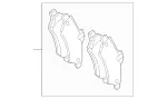 9104231401 - : Brake Pads for Mercedes-Benz Image