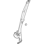 BG1Z54611B09AL - Electrical: Seat Belt Assembly for Ford: Taurus | Lincoln: MKS Image