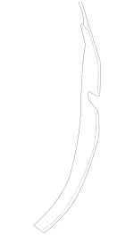 2167280121 - Front Doors: Cover Trim for Mercedes-Benz: CL550, CL600, CL63 AMG, CL65 AMG Image