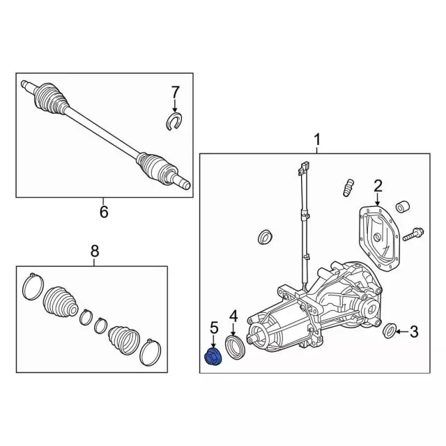 Differential Drive Pinion Nut - Ford (6L8Z-4320-B)