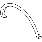 KB3Z1029038AB - : 2019-2023 Ford Ranger - Wheel Opening Molding for Ford: Ranger Image