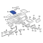 CK4Z6113546BB - Body: Instrument Panel Storage Compartment for Ford Image