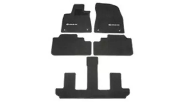 PT2064818110 - Interior: Carpet Floor Mats - Left.Gray - Captains Chairs for Lexus: RX350, RX350L, RX450h, RX450hL Image