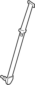 89844ZV68B - : Belt Assembly-Tounge, 3RD Seat for Infiniti Image