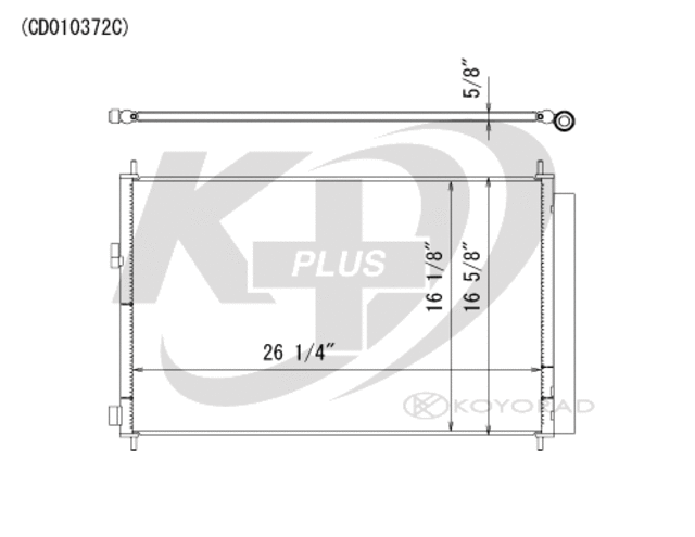 CD010372 - : Koyorad A/C Condenser for Koyo Image