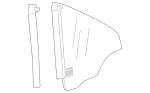 1717350200 - : Side Window Pane for Mercedes-Benz: SLK280, SLK300 Image