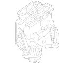 2138302503 - Heating and Ventilation: Distributor Housing for Mercedes-Benz Image