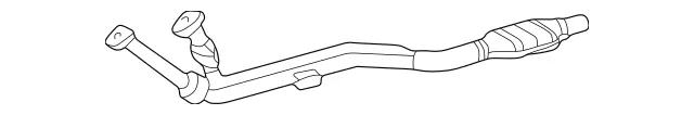 2104902919 - : Exchange Exhaust Pipe for Mercedes-Benz Image