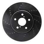 63375009L - : DFC Brake Rotor - Drilled and Slotted - Black for DYNAMIC FRICTION Image