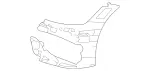 2908850400 - Attachment Parts: Basic Carrier, Bumper for Mercedes-Benz Image