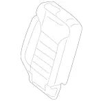 16692040138T36 - Body: Seat Back Cover for Mercedes-Benz Image