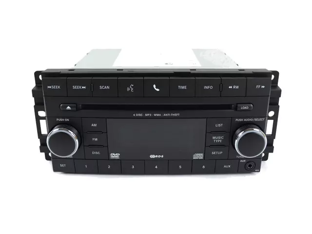 5064951AI - Electrical: Am/fm/6 Dvd Radio for Chrysler: 200, 300, Aspen, Sebring | Dodge: Avenger, Caliber, Challenger, Charger, Dakota, Durango, Magnum | Jeep: Commander, Compass, Grand Cherokee, Patriot | Ram: Dakota Image