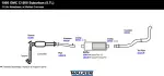 18218 - : SoundFX Direct Fit Exhaust Muffler 3" Inlet (ID) 3" Outlet (OD) for Walker Exhaust Image
