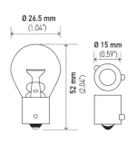 9507 - : HELLA Turn Signal Light Bulb 9507 for Hella Image