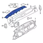 M2DZ78044E82DA - : Defroster Grille for Ford: Bronco Image