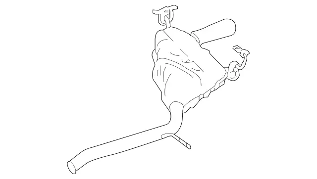 251490980164 - : Muffler for Mercedes-Benz: R320, R350 Image