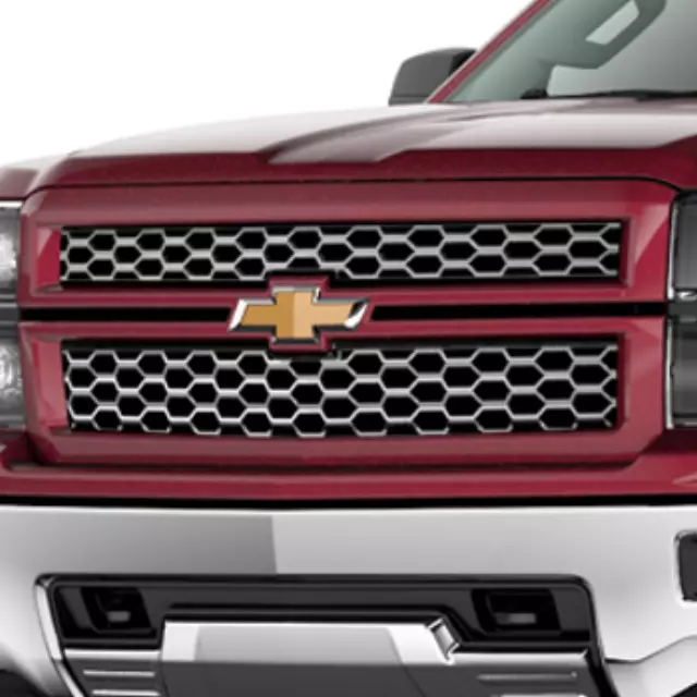 23194164 - Exterior: Grille, Body Color Surround With Chrome Mesh for Chevrolet: Silverado 1500, Silverado 2500 HD, Silverado 3500 HD Image