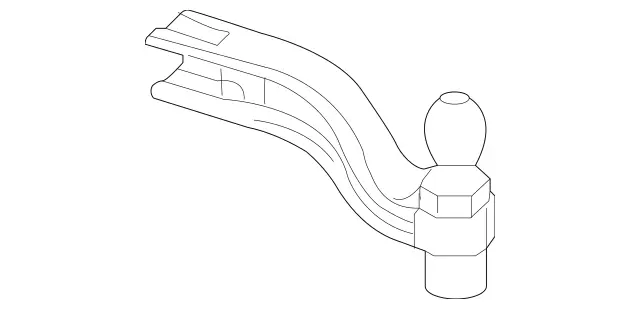 1663150003 - Trailer Hitch: Ball Neck for Mercedes-Benz: GLE300d, GLE350, GLE400, GLE550e, GLE63 AMG, ML250, ML350, ML400, ML550, ML63 AMG Image image