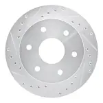 63148008L - : DFC Brake Rotor - Drilled and Slotted - Silver for DYNAMIC FRICTION Image