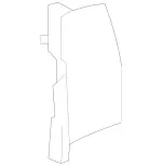 2228850463 - Attachment Parts: Air Ducting for Mercedes-Benz: Maybach S550, Maybach S560, Maybach S600, S450, S550, S560, S600 Image