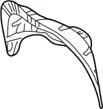 767514Y900 - Body: Wheelhouse for Infiniti Image