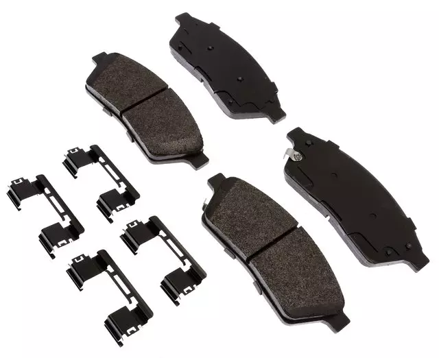 19423394 - : Semi-Metallic Front Disc Brake Pad Set With Clips for GM Image