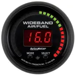 5978 - : GAUGE, AIR/FUEL RATIO-PRO, 2 1/16", 10:1-20:1, DIGITAL W/ PEAK &amp; WARN, ES for AutoMeter Image