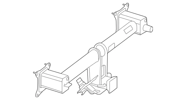 1663100200 - Trailer Hitch: Crossmember for Mercedes-Benz: GL350, GL450, GL550, GL63 AMG, GLE300d, GLE350, GLE400, GLE550e, GLE63 AMG, GLS350d, GLS450, GLS550, GLS63 AMG, ML250, ML350, ML400, ML550, ML63 AMG Image image