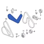 ML3Z8620D - Cooling System: Alternator Belt for Ford: F-150 Image