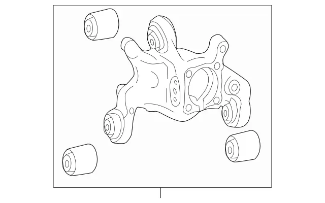 1183502701 - Rear Axle: Wheel Carrier for Mercedes-Benz: CLA45 AMG, CLA45 AMG S, GLA35 AMG, GLA45 AMG, GLB35 AMG Image image