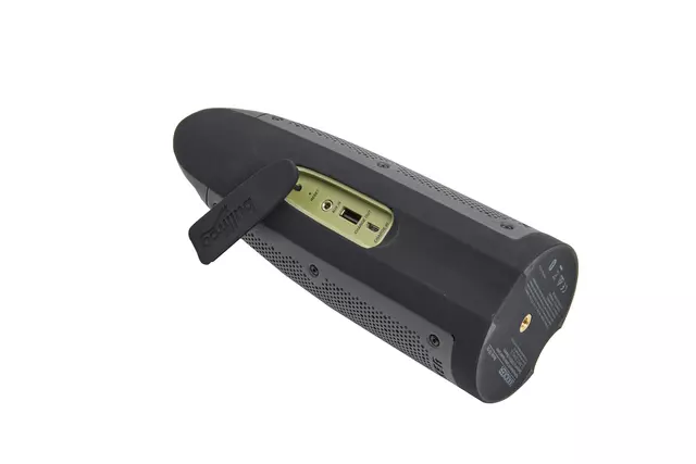 19368951 - : Bluetooth Waterproof Speaker, Bullfrog BF100 for Buick: Cascada, Enclave, Encore, Encore GX, Envision, Envista, LaCrosse, Regal, Regal Sportback, Regal TourX, Verano | Cadillac: ATS, CT4, CT5, CT6, CTS, ELR, Escalade, Escalade ESV, LYRIQ, SRX, XT4, XT5, XT6, XTS | Chevrolet: Blazer, Bolt EUV, Bolt EV, Camaro, Captiva Sport, City Express, Colorado, Cruze, Cruze Limited, Equinox, Express 1500, Express 2500, Express 3500, Express 4500, Impala, Malibu, Malibu Limited, Silverado 1500, Silverado 1500 LTD, Silverado 2500 HD, Silverado 3500 HD, Sonic, Spark, Spark EV, SS, Suburban, Suburban 1500, Suburban 3500 HD, Tahoe, Trailblazer, Traverse, Trax, Volt | GMC: Acadia, Acadia Limited, Canyon, Savana 1500, Savana 2500, Savana 3500, Savana 4500, Sierra 1500, Sierra 1500 Limited, Sierra 2500 HD, Sierra 3500 HD, Terrain, Yukon, Yukon XL, Yukon XL 1500 Image