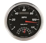1291 - : GAUGE, TACH/SPEEDO, 5", 120MPH &amp; 8K RPM, ELEC. PROGRAM, DESIGNER BLACK II for AutoMeter Image